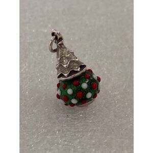 Brand New James Avery Retired Sterling Silver Christmas Tree Art Finial Charm